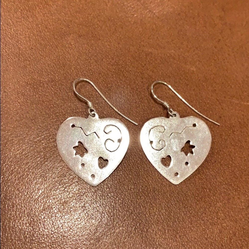 Heart earrings 925